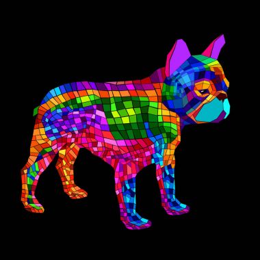 köpek vektör doğurmak şirin evde beslenen hayvan hayvan bulldog Fransız