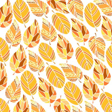 yaprakların arka plan. vektör tasarım turuncu yaprak. Sonbahar