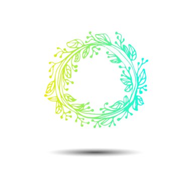 çiçek tasarım vektör yaprak eleman illüstrasyon bitki