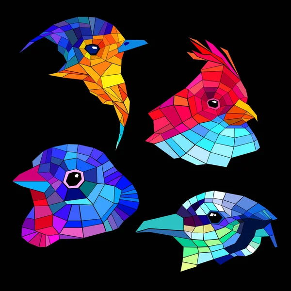 Vector nature illustration bird art design graphic — Stock Vector