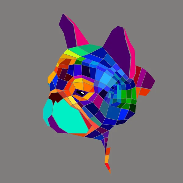 Perro vector crianza lindo animal animal bulldog francés — Vector de stock