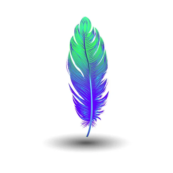 Pluma vector ilustración arte icono pluma — Vector de stock