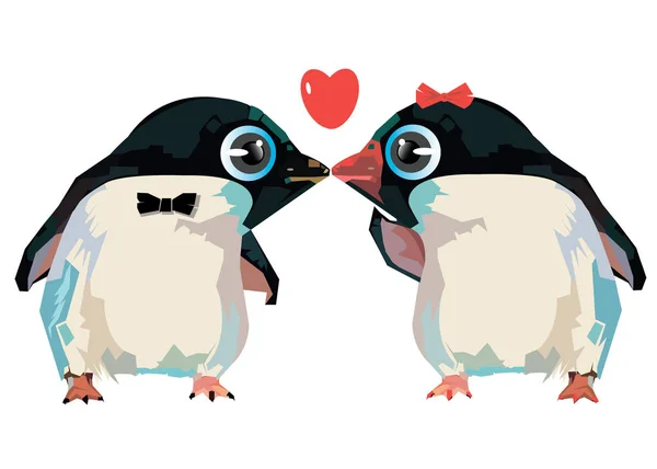 Illustration pingouin vecteur dessin animé animal design — Image vectorielle