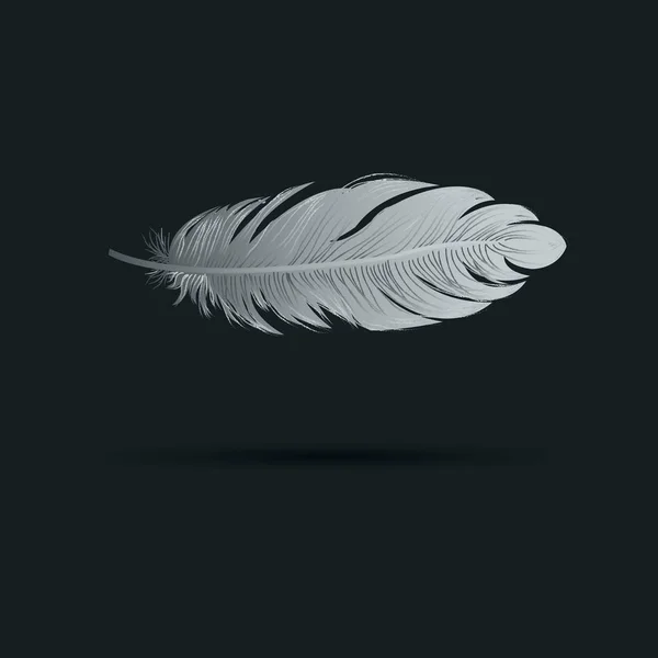 Pluma vector ilustración arte icono pluma símbolo — Vector de stock