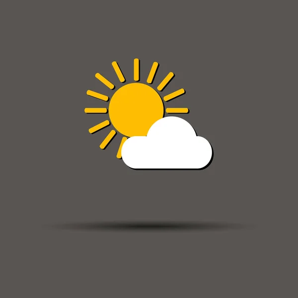 태양 벡터 여름 그림 아이콘 디자인 기호 날씨 노란색 — 스톡 벡터