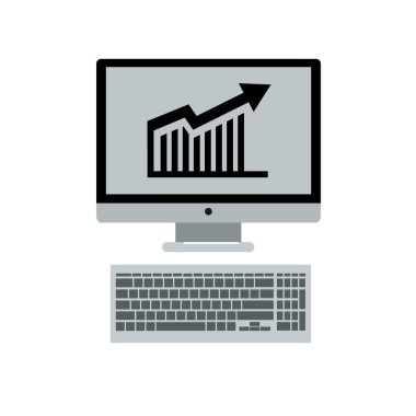 iş bilgisayar vektör Resepsiyon simge ofis iş iletişim laptop