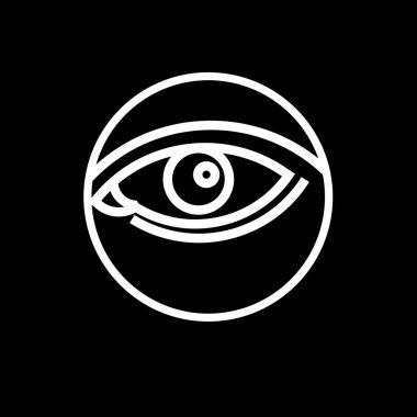 vektör çizim göz insan siyah göz göz