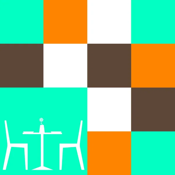 向量表椅子图白木 — 图库矢量图片