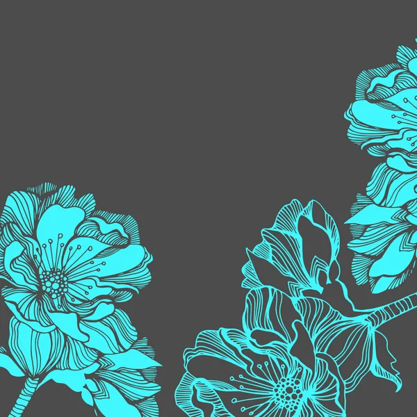 Vector de flores de primavera del manzano . — Vector de stock