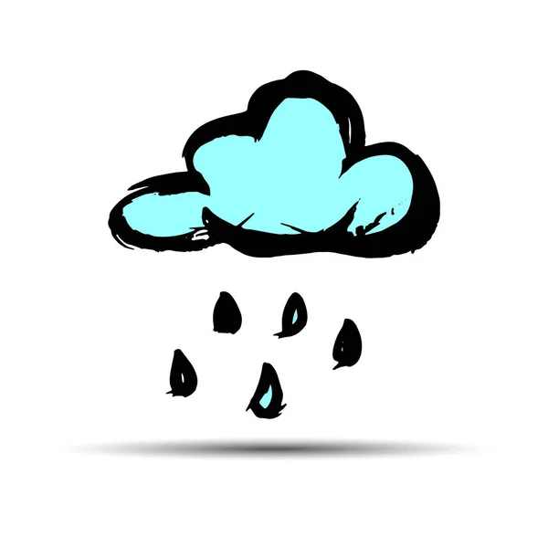 Vecteur ciel météo fond climat nature pluie — Image vectorielle