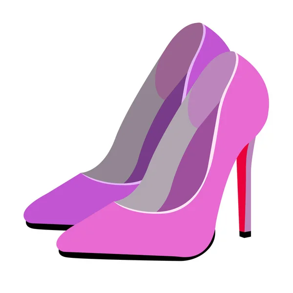 ベクトルのファッションのイラスト シルエット スケッチ靴のデザイン — ストックベクタ