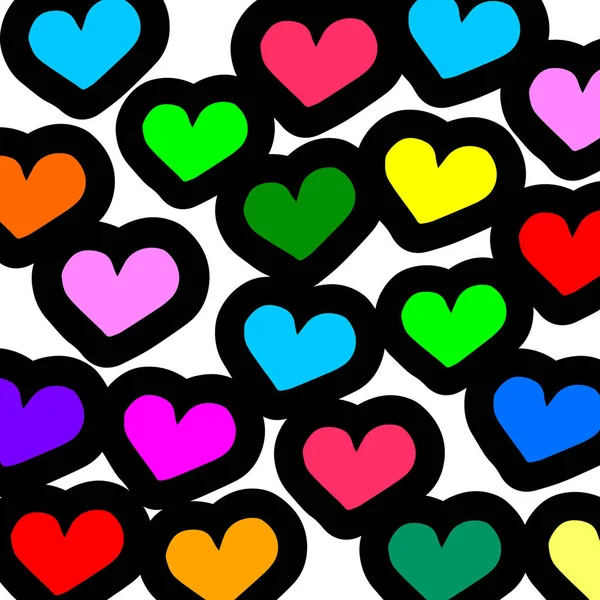 Srdce vektor červený den symbol prvek lásku ikona design barevný Romantický — Stockový vektor