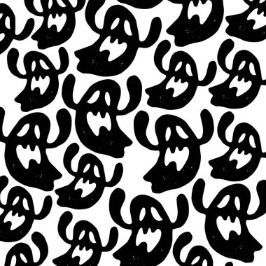 hayalet vektör Cadılar Bayramı ürkütücü illüstrasyon karikatür korku