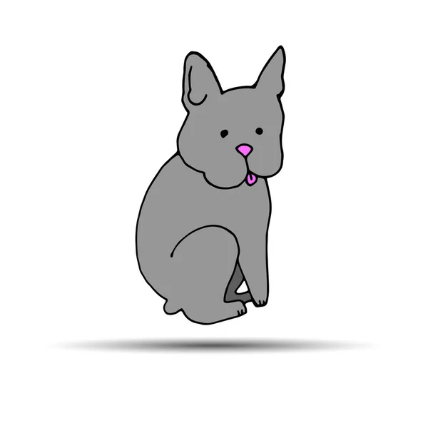Ikona projekt pies wektor godło ilustracja koncepcja — Wektor stockowy