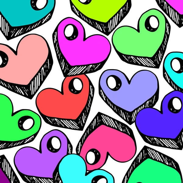 Corazón vector rojo día símbolo elemento amor icono diseño color romántico — Vector de stock