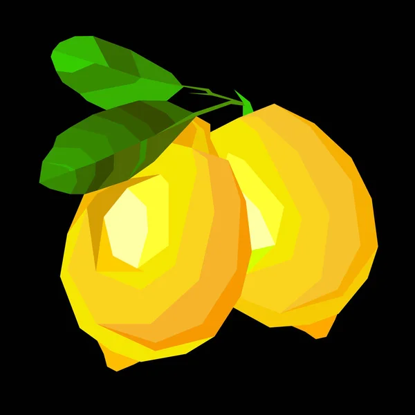 Gyümölcs gyűjtemény. citrom, élelmiszer, gyümölcs, citrus, narancs, vektor, sárga, friss — Stock Vector