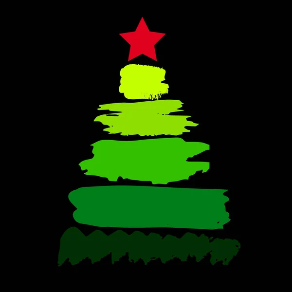 クリスマスの装飾お祝いベクター デザイン冬休みシンボル ツリーします。 — ストックベクタ