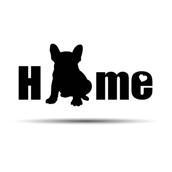 Chien vecteur race mignon animal animal bouledogue français — Image vectorielle