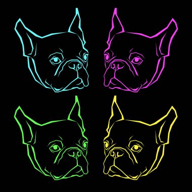 köpek vektör doğurmak şirin evde beslenen hayvan hayvan bulldog Fransız