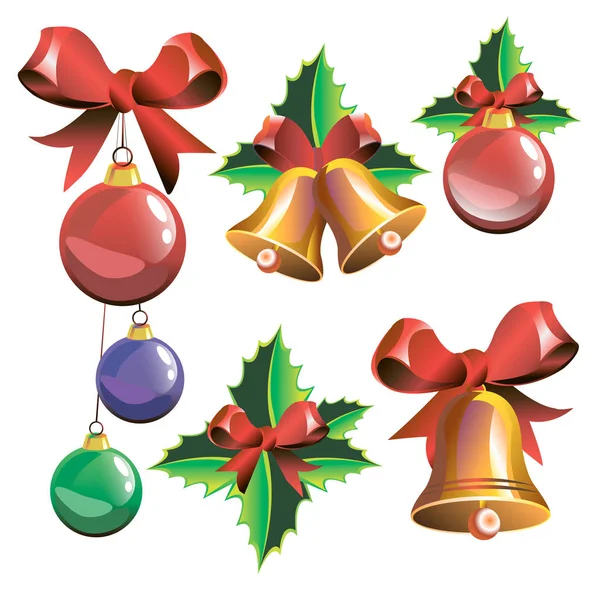 Navidad símbolo icono celebración vector vacaciones — Vector de stock