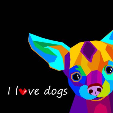 köpek vektör komik küçük ev kulaklı arka plan