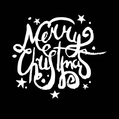 Noel afiş. Neşeli Noel el yazısı hat yazı tipi. Noel kartı. Neşeli Noel el yazı tipi yazılı.