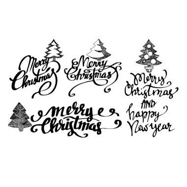 Noel afiş. Neşeli Noel el yazısı hat yazı tipi. Noel kartı. Neşeli Noel el yazı tipi yazılı.