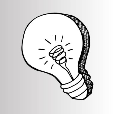 Işık sarı vektör çizim poster siyah çizgi