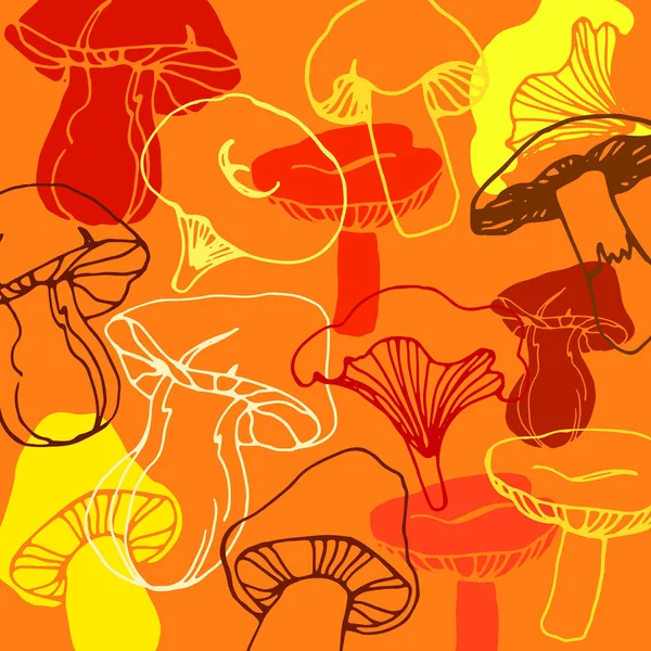 Гриб вектор органічна ілюстрація гриба для ніг натуральний овоч здоровий — стоковий вектор