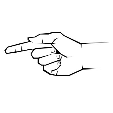 el, vektör, insan, illüstrasyon, parmak, simge, simge, konsept, tasarım