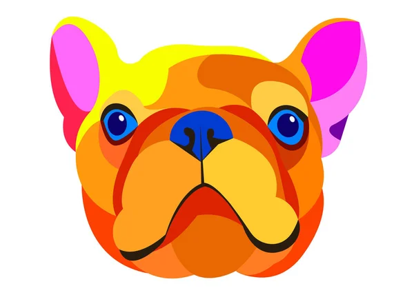 Dog, vector, breed, cute, pet, animal, bulldog, french — Stock Vector