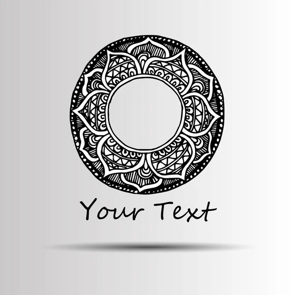 圆形装饰背景建筑穆斯林纹理设计。可以用于小册子邀请，波斯母题 — 图库矢量图片