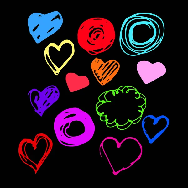 心臓ベクトル赤日シンボル要素大好きアイコン デザイン色 romanti — ストックベクタ