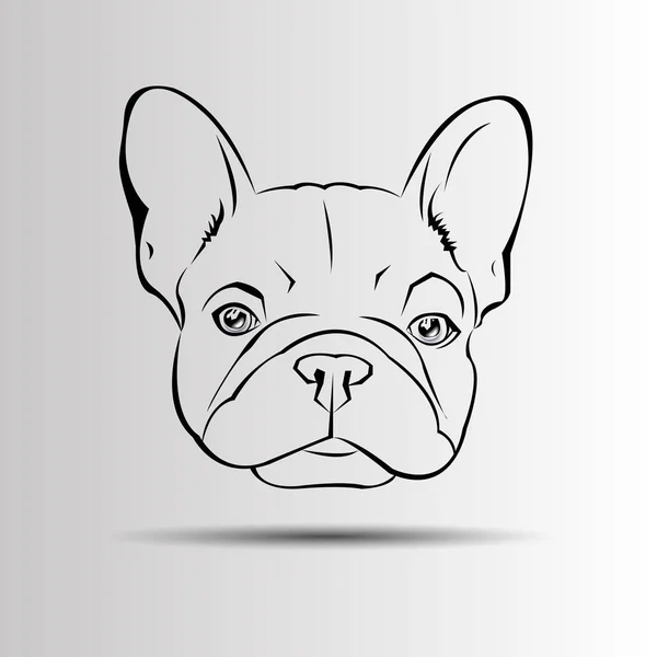 Perro vector crianza lindo animal animal bulldog francés — Vector de stock