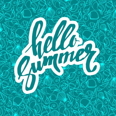 deniz deniz kabuğu tropikal yaz plaj seyahat etmek tasarlamak kabuk vektör