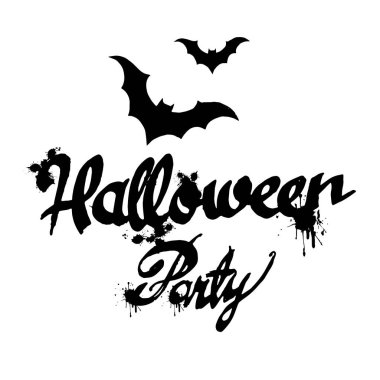 Halloween gece ay korku yarasa arka plan vektör