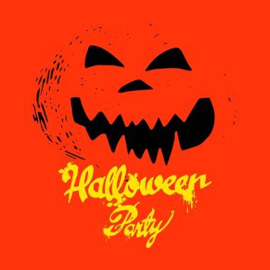 Cadılar Bayramı Balkabağı vektör sonbahar tatil turuncu simge