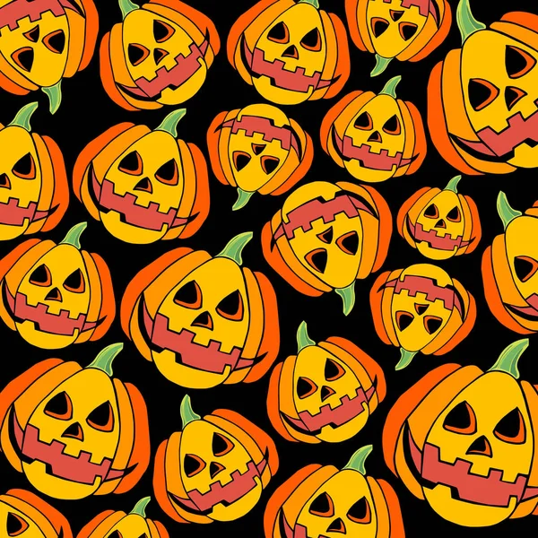 Halloween pumpkin vector autumn holiday orange symbol — Stock Vector