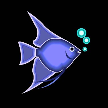 Balık vektör sualtı deniz okyanus illüstrasyon deniz