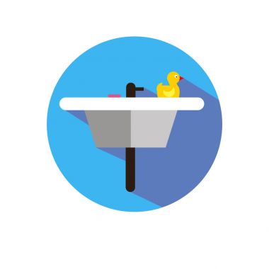 vektör lavabo banyo oda banyo lavabo