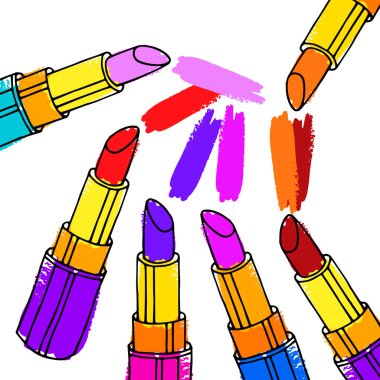 ruj kırmızı moda güzellik vektör makyaj glamour güzel lüks