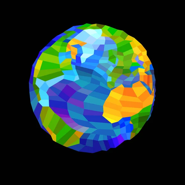 Globe monde vecteur terre globe planète graphique — Image vectorielle