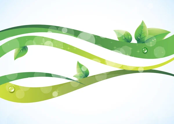Grüner Vektor Hintergrund saubere Natur Öko — Stockvektor