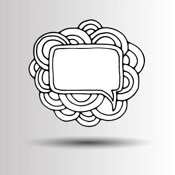 Bubble projektu ikona ilustracja znak mowy szablon wektor ogłoszenie reklamowe odznaka transparent tło — Wektor stockowy