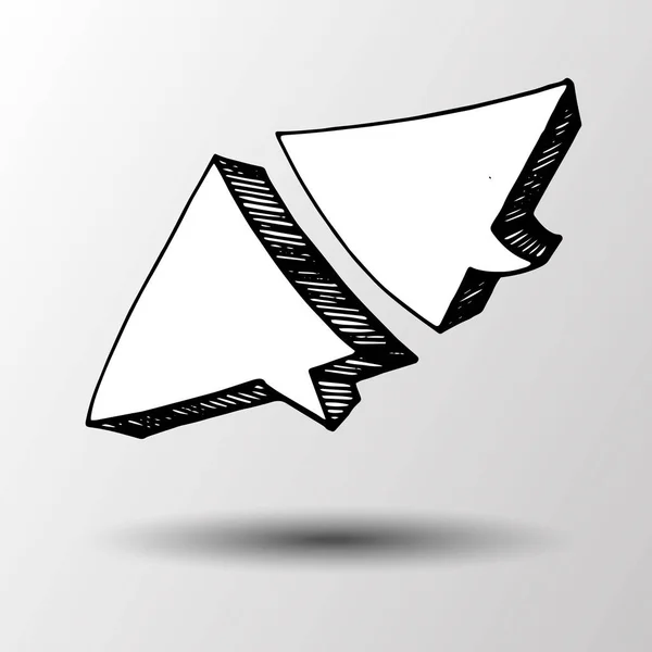 Иконка дизайн фона иконка рисунок знак речи шаблон векторной рекламы рекламный знак баннер — стоковый вектор