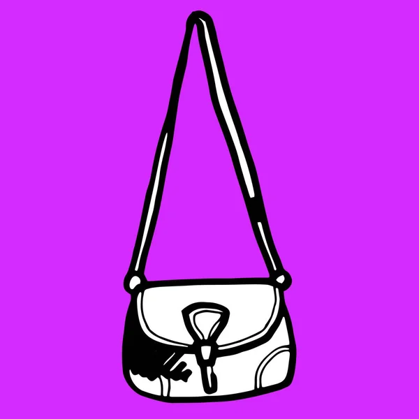Vector dibujado a mano elegante conjunto de moda de bolsos de mujer — Vector de stock