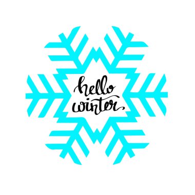 Kırmızı örgü doku arka plan üzerinde kış metin Merhaba. Kış sezonu kartları, sosyal medya için Aralık tipografi selamlar. Vektör yazı