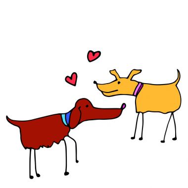 simge tasarım köpek vektör amblemi illüstrasyon kavramı