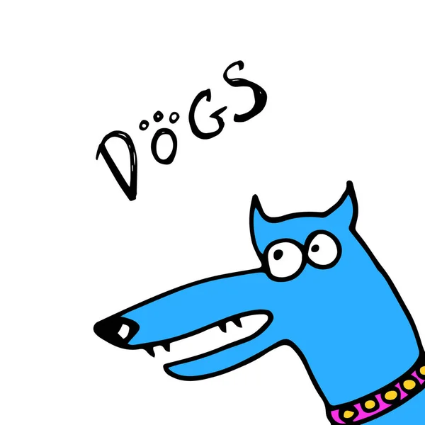 Icona design cane vettore emblema illustrazione concetto — Vettoriale Stock