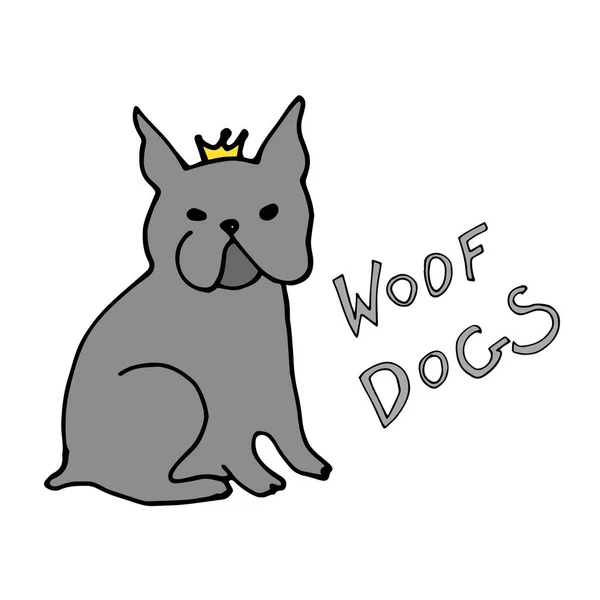 Symbol Design Hund Vektor Emblem Illustration Konzept — Stockvektor